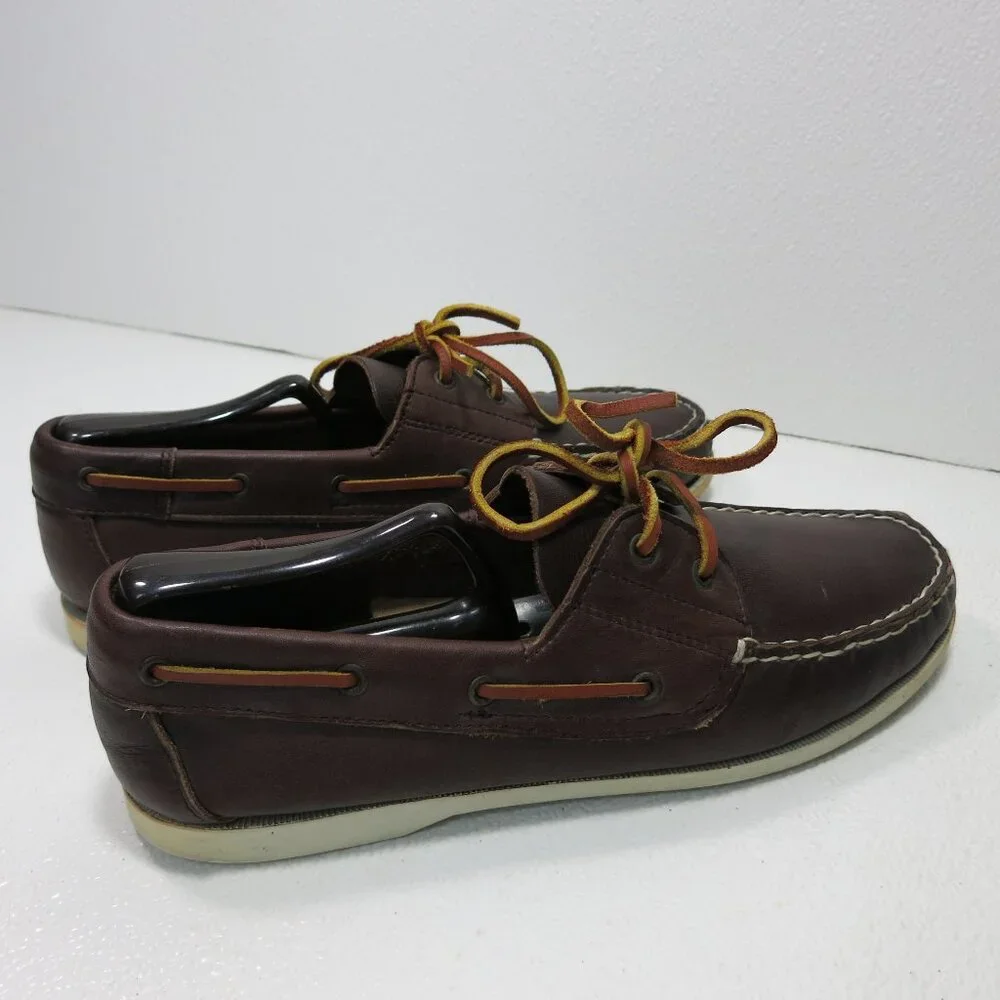 Bass Seabound Leather Men's Nautical Casual Deck Boat Shoes Footwear Sz 11 M